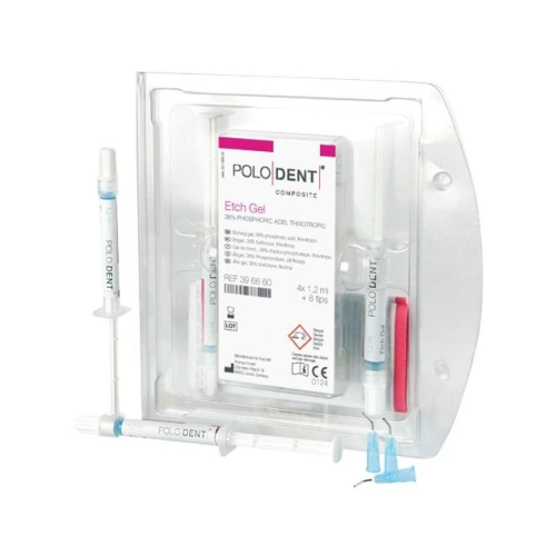 PoloDent Etch Gel 38% fosforzuur, thixotroop 4x 1,2 ml