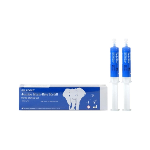 Pulpdent Jumbo Etch-Rite 38% Refill 2x 25 ml