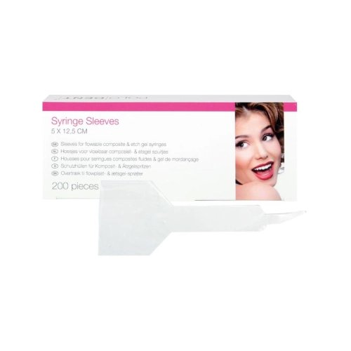 PoloDent Sleeves voor vloeibaar Composiet- & etsgel spuitjes 5x12,5 cm 200 stuks