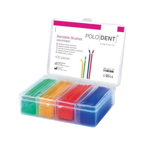 PoloDent Bendable Brushes assortiment 4x 100 st